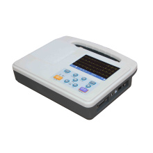 Pantalla táctil LCD digital de 5 pulgadas 3 canal 12 pliegues de adquisición sincrónicamente Ecg Machine Veterinary ECG